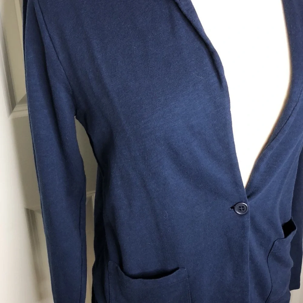 Hartford Navy Cotton Cardigan Size 2